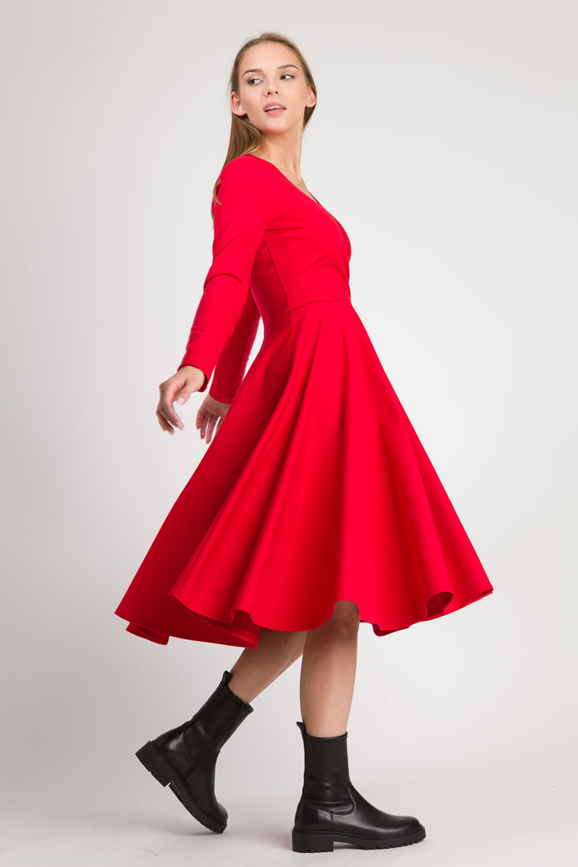 Sukienka PARIS MIDI red -40%