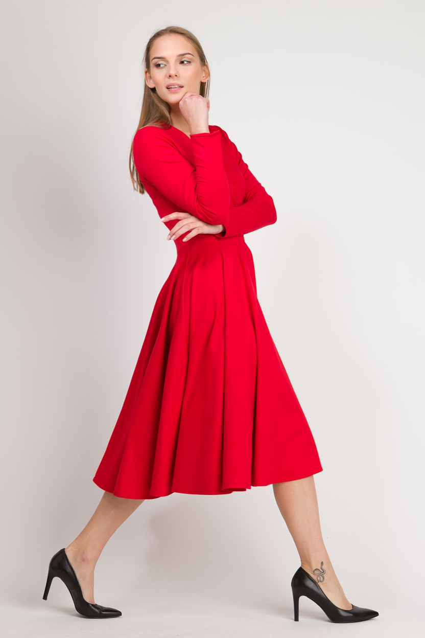 Sukienka PARIS MIDI red -40%