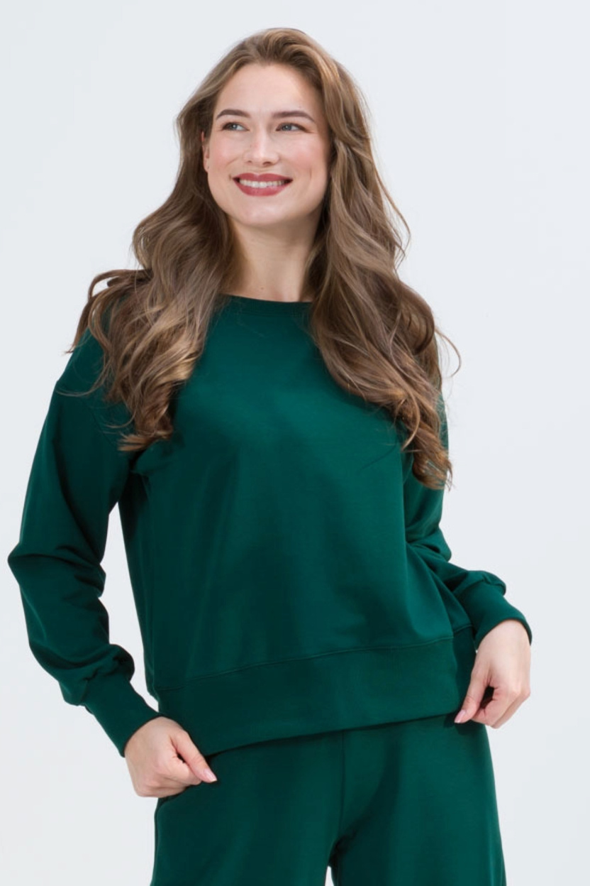 Bluza COMFY zieleń butelkowa -20%