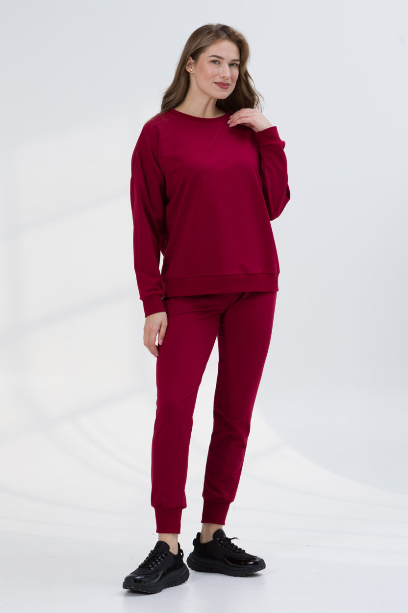 Bluza RELAX bordo